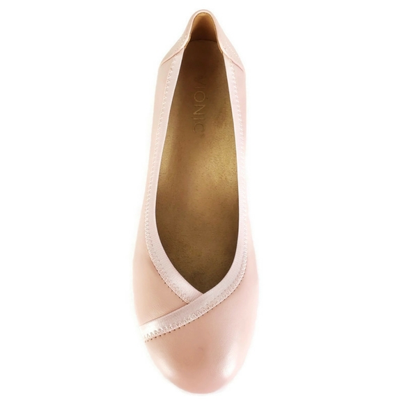New Vionic leather spark caroll slip on ballet flats light pink comfort cushion - Picture 8 of 16